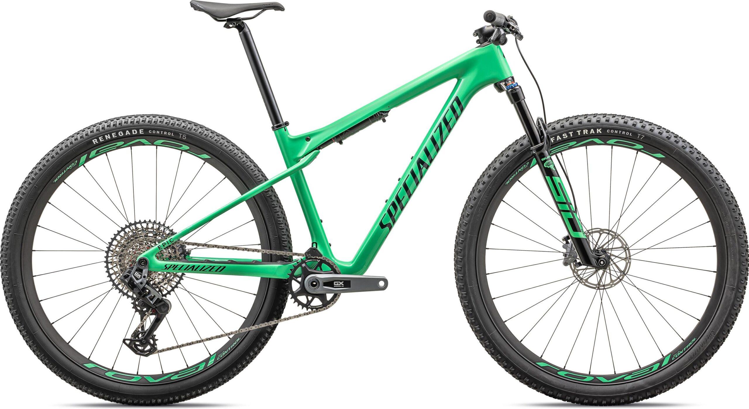 Specialized Epic World Cup Expert 2023 (Gloss Electric Green / Forest Green Pearl)