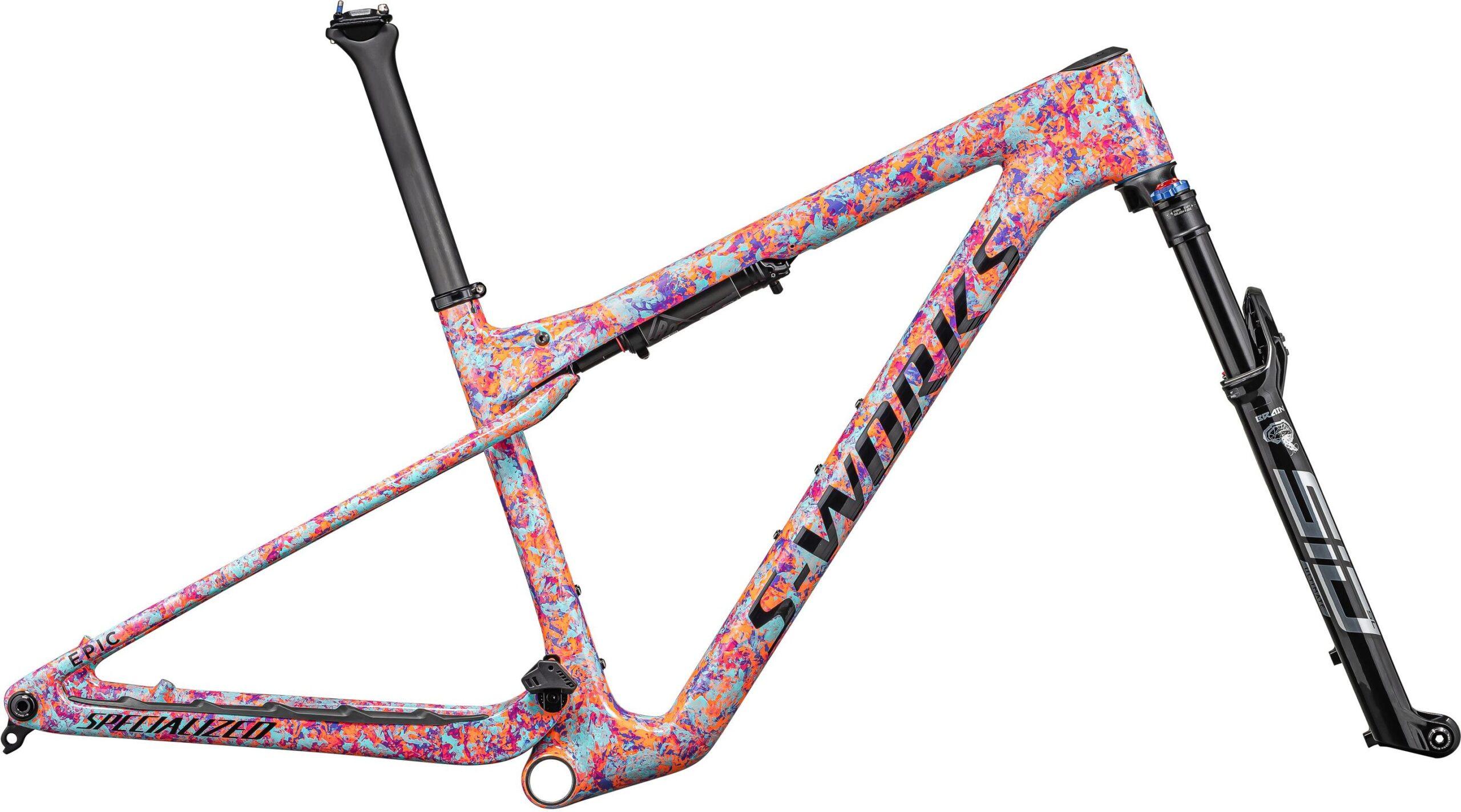 Specialized S-Works Epic World Cup Frameset 2023 (Gloss Lagoon Blue / Purple Orchid / Blaze Impasto)